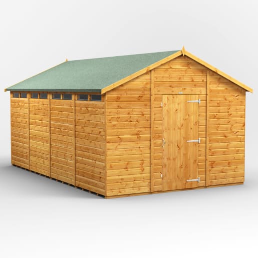 Power Sheds 16 x 10 Power Apex Security Shed