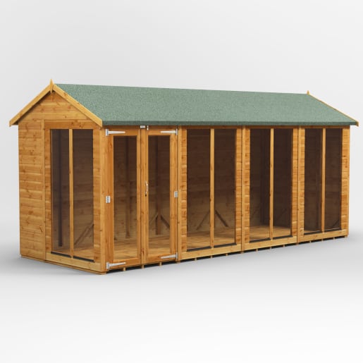 Power Sheds 16 x 6 Power Apex Summerhouse