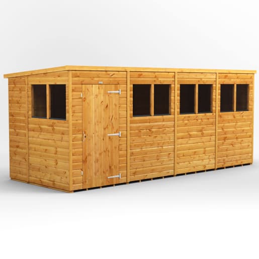 Power Sheds 16 x 6 Power Pent Garden Shed