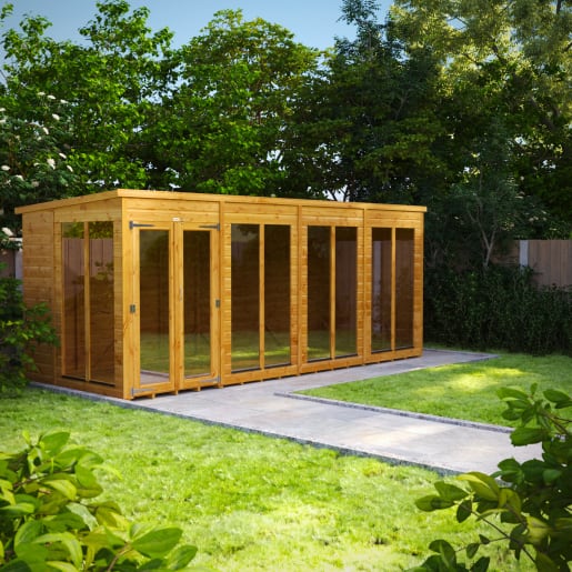 Power Sheds 16 x 6 Power Pent Summerhouse