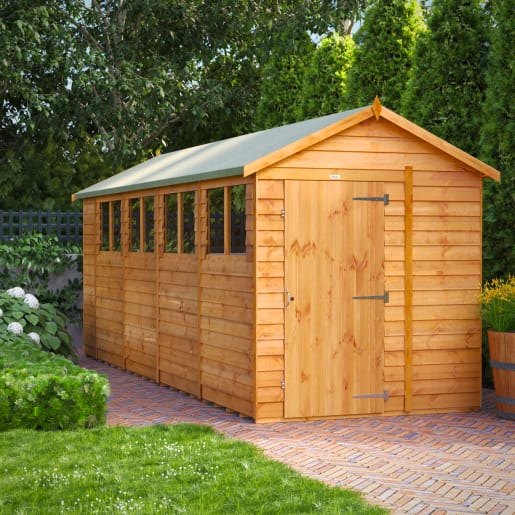 Powersheds 8 x 6 Overlap Apex Garden Shed