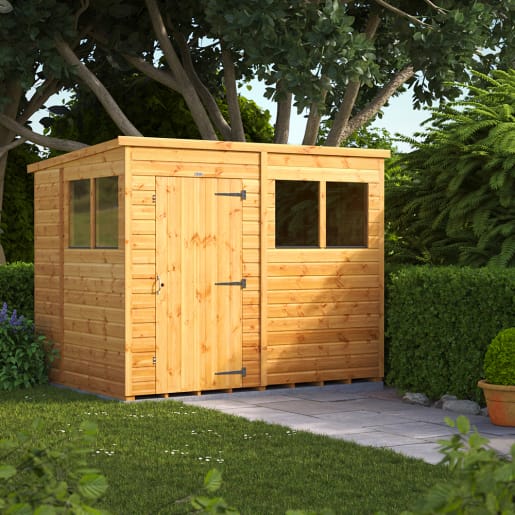 Powersheds 8 x 6 Pent Garden Shed