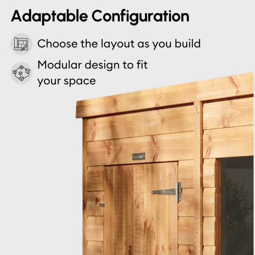 Powersheds 8 x 6 Pent Windowless Garden Shed