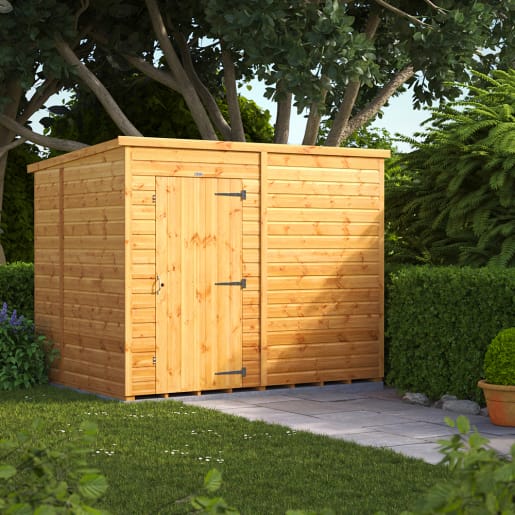 Powersheds 8 x 6 Pent Windowless Garden Shed