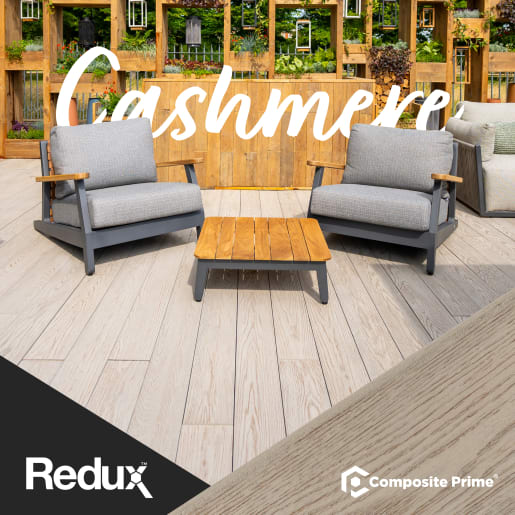 REDUX Cashmere Solid Decking Board 3.6m