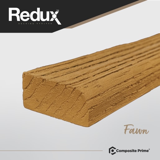 REDUX Fawn Solid Decking Board 3.6m