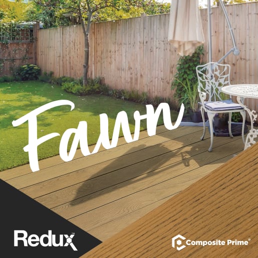 REDUX Fawn Solid Decking Board 3.6m