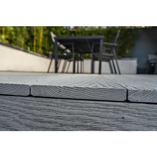 REDUX Smoke Solid Decking Board 3.6m