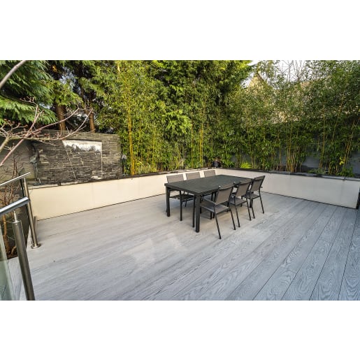 REDUX Smoke Solid Decking Board 3.6m