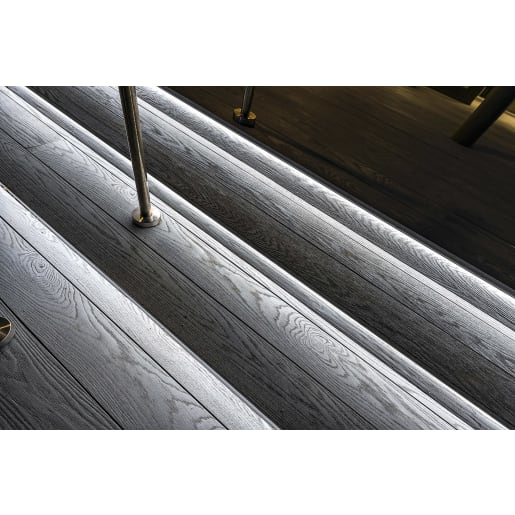 REDUX Smoke Solid Decking Board 3.6m