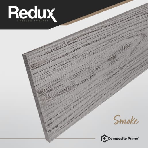 REDUX Smoke Solid Decking Board 3.6m