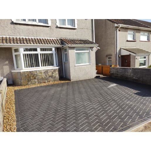 Tobermore Pedesta Block Paving 200 x 100 x 50mm Charcoal 