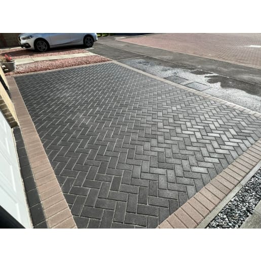 Tobermore Pedesta Block Paving 200 x 100 x 50mm Charcoal 