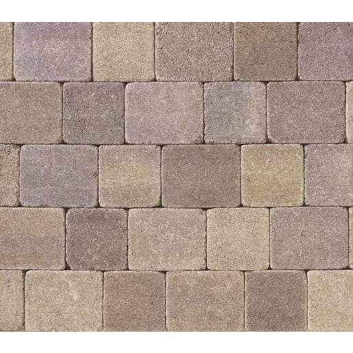 Tobermore Tegula Trio Block Paving Pack 50mm Cedar 13.65m²