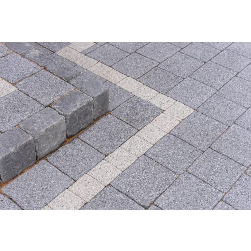 Tobermore Sienna Duo Block Paving 50mm Silver