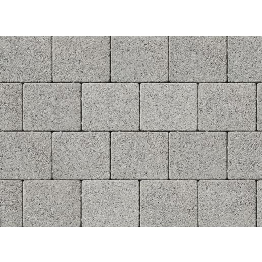Tobermore Sienna Duo Block Paving 50mm Silver