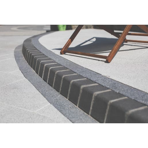 Tobermore Kerb Large Half Battered 90 Degree External Charcoal