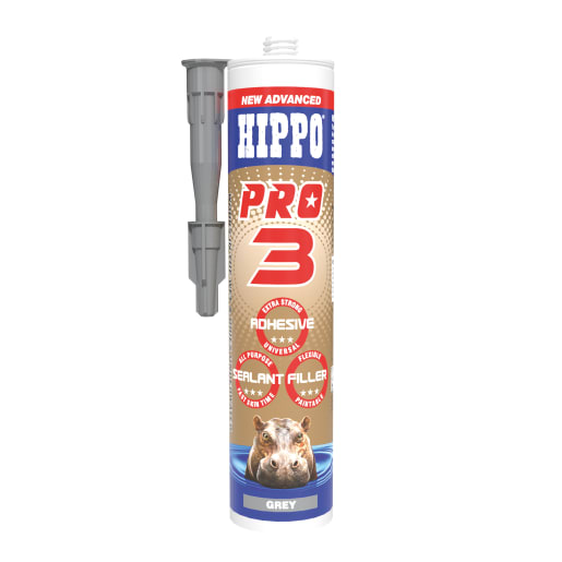 Hippo Pro 3 Sealant Adhesive And Filler 310ml Grey