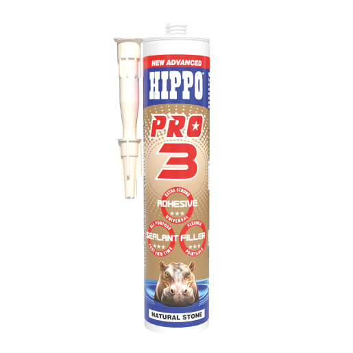 Hippo Pro 3 Sealant Adhesive And Filler 310ml Natural