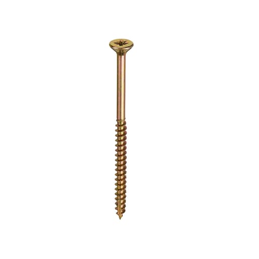 Vortex Prof Multi-Purpose Power Screw CE Approved 4 x 70mm Zinc & Yellow Passivated Box of 200