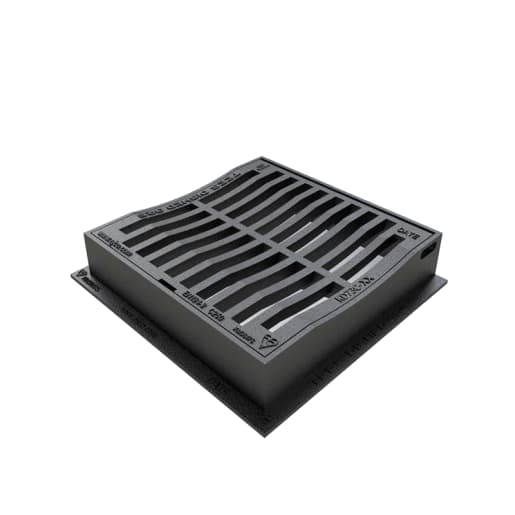 EJ Gully Grating Hinged Dished KMD C250 330 x 330mm (L x W)