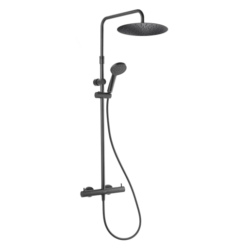 Kiri Mk2 Cool Touch Diverter Shower Matte Black