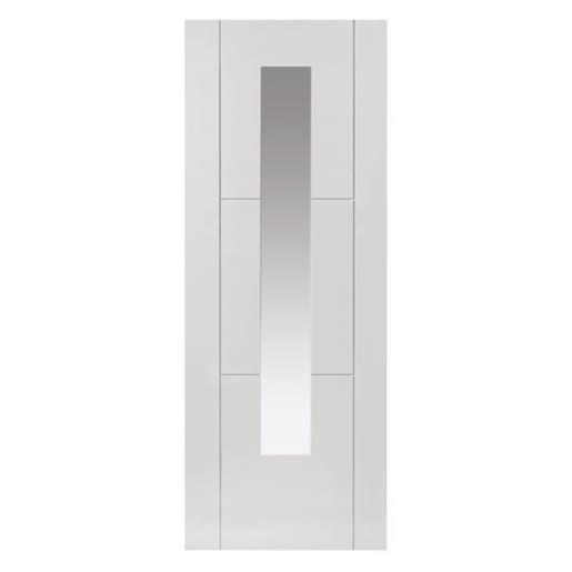 JB Kind Limelight Mistral Primed Glazed Internal Door 1981 x 762 x 35mm White