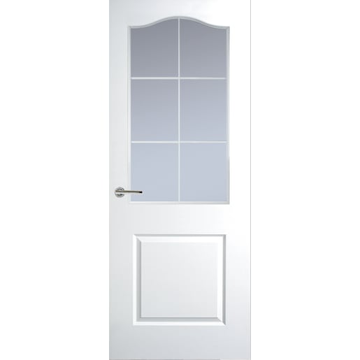 Premdor Internal 2 Panel Glazed Door 1981 x 838 x 35mm