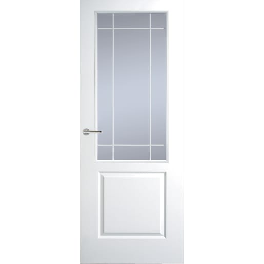 Premdor Manhattan Half-Light Clear Glazed Door 1981 x 686 x 35mm