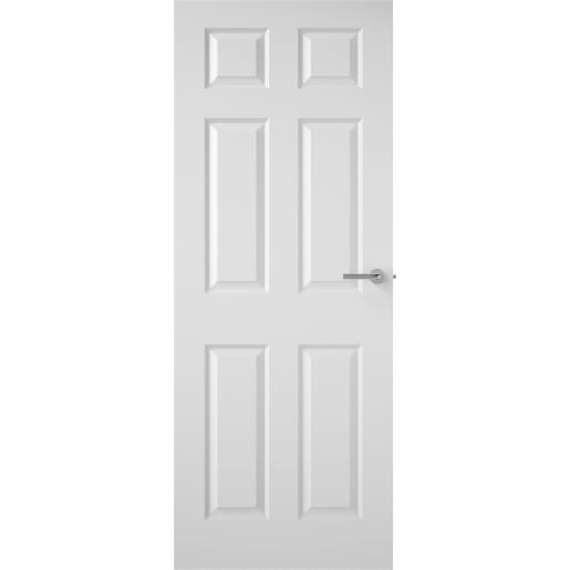 Premdor Internal 6 Panel Textured White Primed Door 2040 x 926 x 40mm