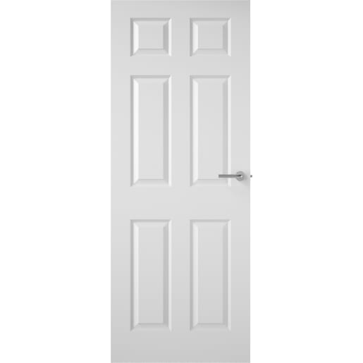 Premdor Internal 6 Panel Textured White Primed Door 1981 x 686 x 35mm