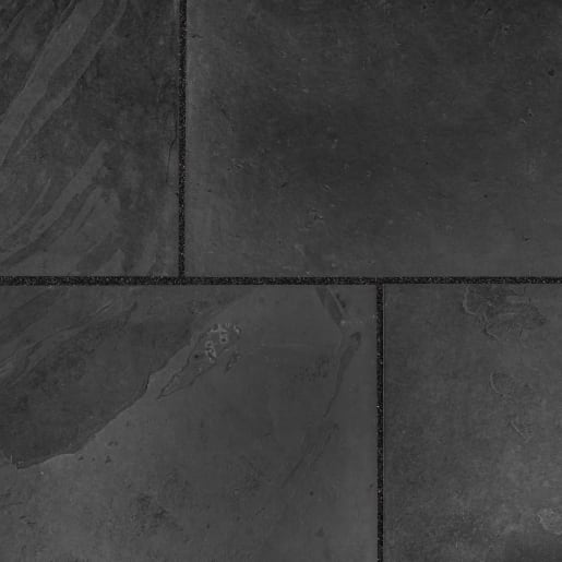 Natural Paving Single Size Flagstones 900 x 600mm Black Slate