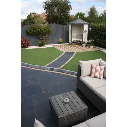 Natural Paving Single Size Flagstones 900 x 600mm Carbon Black