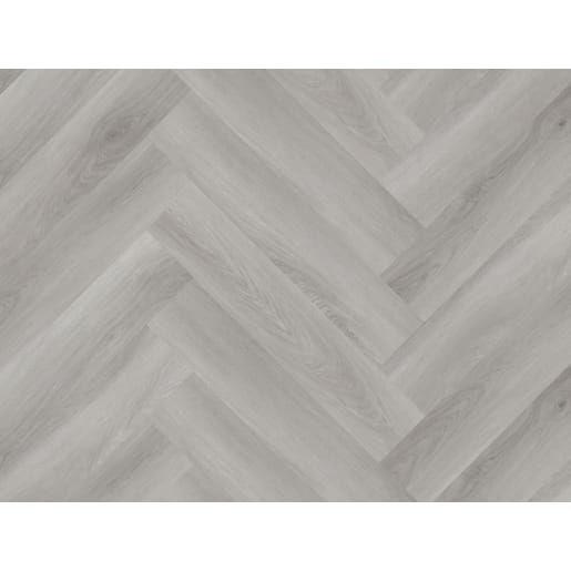 Kraus Owsten Grey Herringbone SPC LVT Sample