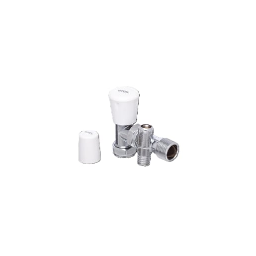 Altecnic Eres Manual Valve Chrome Drain Off 10 x 8mm
