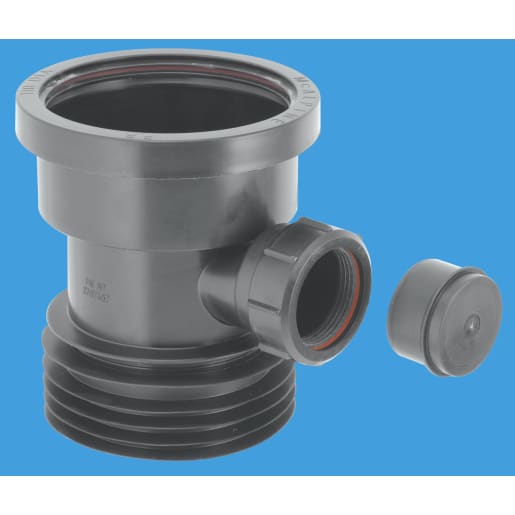 McAlpine Drain Connector with Boss including Blanking Cap