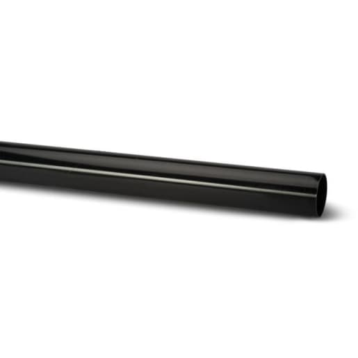 Polypipe Round Downpipe 68mm x 5.5m Black