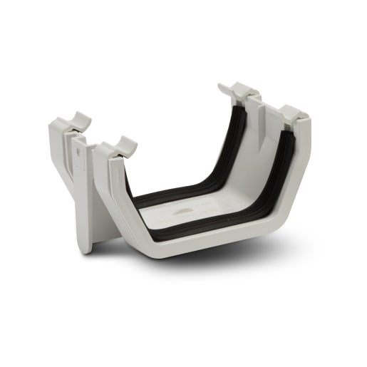 Polypipe Rainwater Drainage Square Union Bracket 112mm White