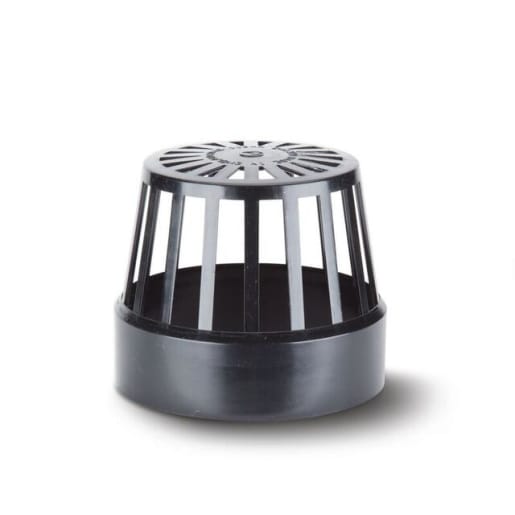 Polypipe Soil Vent Terminal 110mm Black