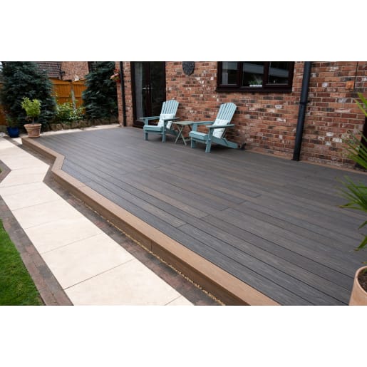 Piranha Terrafuzion Decking 23 x 140 x 3600mm Espresso/Mocha