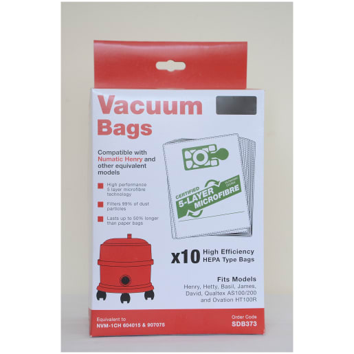 Numatic NVM-1CH Dust Bags for Henry Hoover