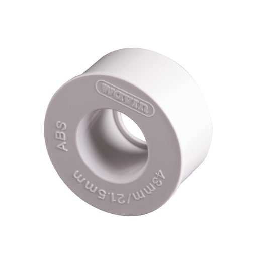 Wavin Osma Overflow Push-Fit Reducer 40x21.5mm White