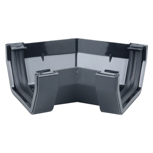 Wavin Osma SquareLine Gutter Angle 45° 100mm Black