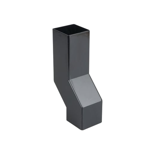 Wavin Osma SquareLine Pipe Wall Offset 61mm Black