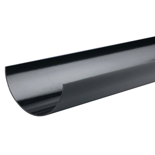 Wavin Osma SuperLine Gutter 125mm Black 4m