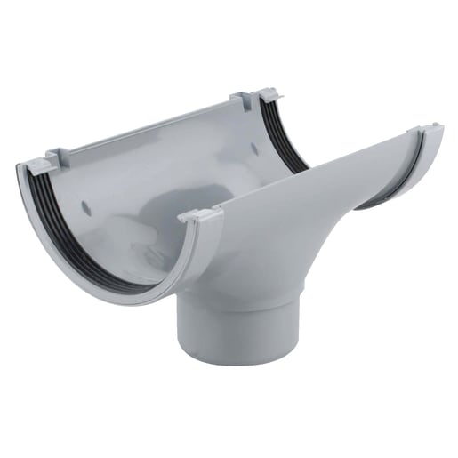 Wavin Osma RoofLine Running Outlet 150mm Grey