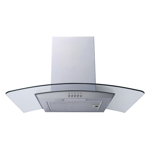 Curved glass deals cooker hood 60cm