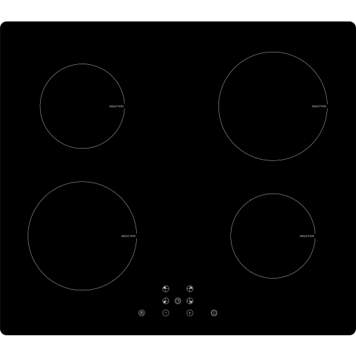 Prima Induction Hob 60cm Black