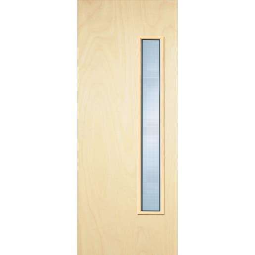 Premdor Plywood Flush Glazed 18G FD30 Fire Door 2040 x 826 x 44mm