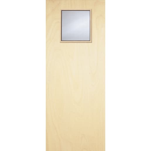 Premdor Plywood Flush Glazed 1G FD30 Fire Door 1981 x 762 x 44mm